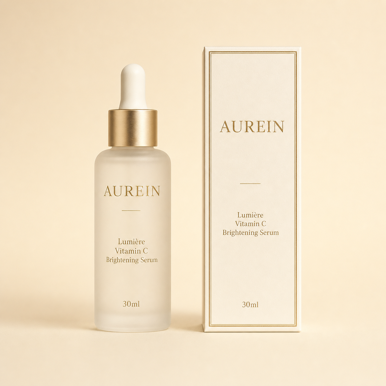 AUREIN Lumière Vitamin C Brightening Serum – luxury skincare bottle